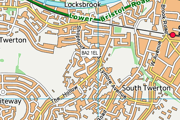 BA2 1EL map - OS VectorMap District (Ordnance Survey)