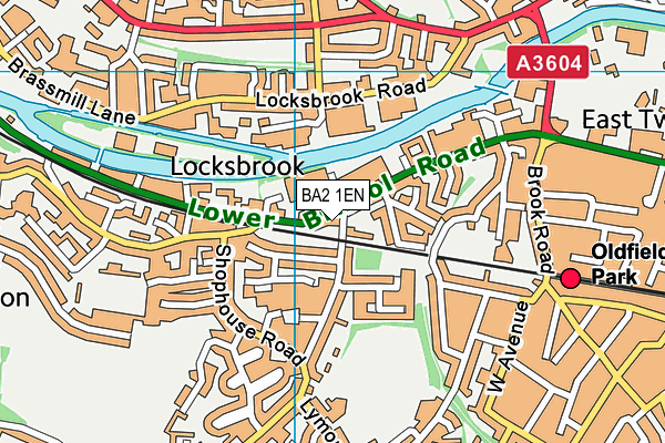 BA2 1EN map - OS VectorMap District (Ordnance Survey)