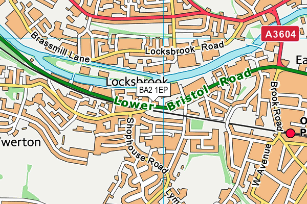 BA2 1EP map - OS VectorMap District (Ordnance Survey)