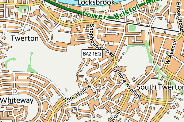 BA2 1EQ map - OS VectorMap District (Ordnance Survey)