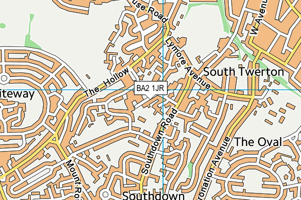 BA2 1JR map - OS VectorMap District (Ordnance Survey)