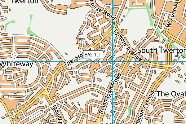 BA2 1LT map - OS VectorMap District (Ordnance Survey)