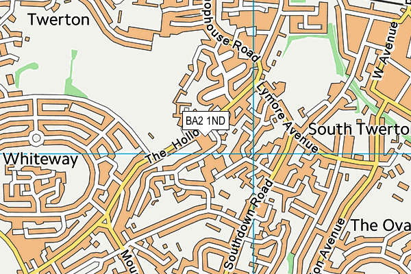 BA2 1ND map - OS VectorMap District (Ordnance Survey)