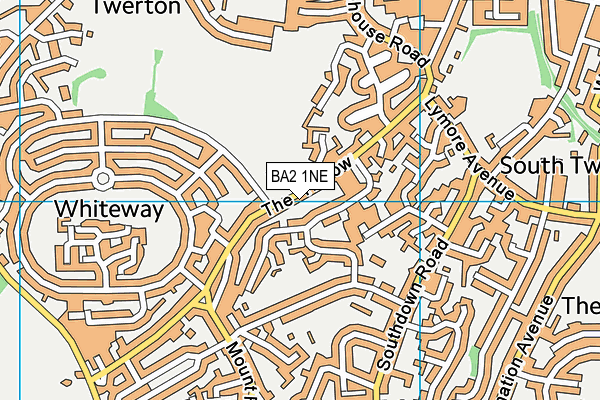 BA2 1NE map - OS VectorMap District (Ordnance Survey)