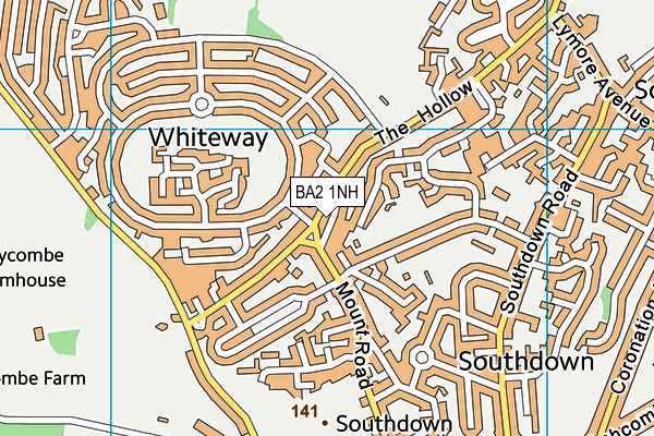 BA2 1NH map - OS VectorMap District (Ordnance Survey)