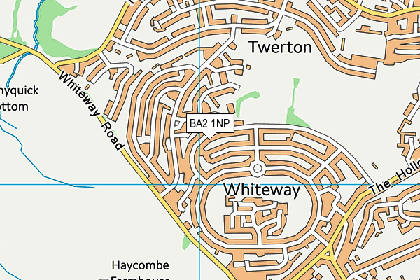 BA2 1NP map - OS VectorMap District (Ordnance Survey)