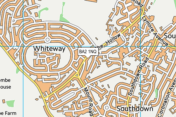 BA2 1NQ map - OS VectorMap District (Ordnance Survey)