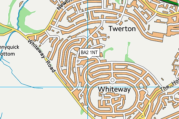 BA2 1NT map - OS VectorMap District (Ordnance Survey)