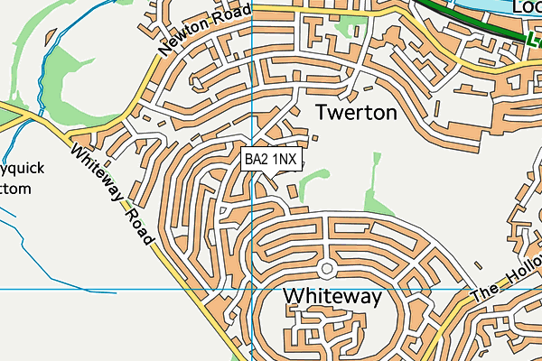 BA2 1NX map - OS VectorMap District (Ordnance Survey)