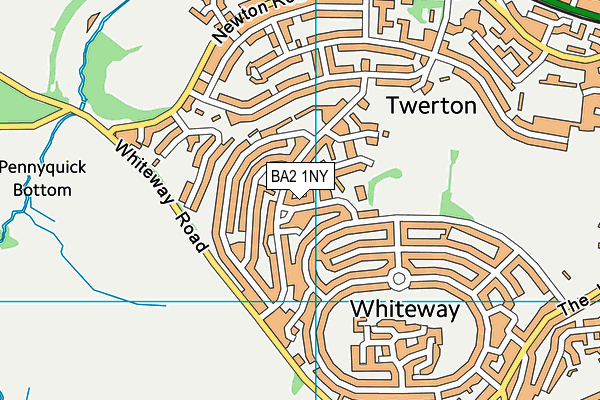 BA2 1NY map - OS VectorMap District (Ordnance Survey)