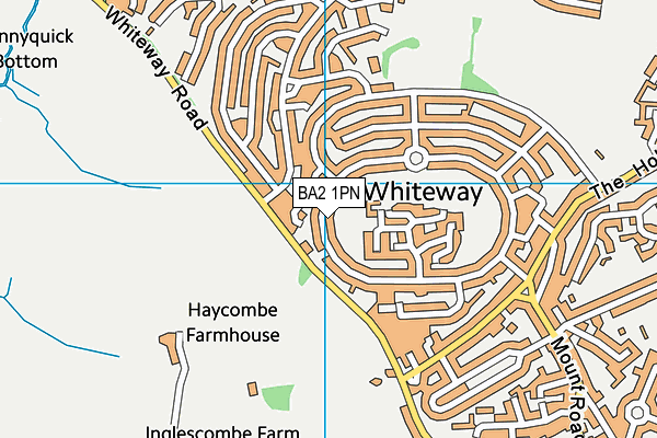 BA2 1PN map - OS VectorMap District (Ordnance Survey)