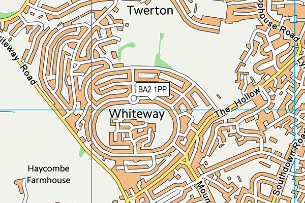 BA2 1PP map - OS VectorMap District (Ordnance Survey)