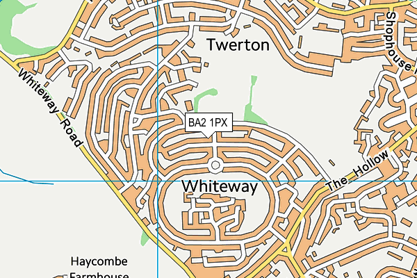 BA2 1PX map - OS VectorMap District (Ordnance Survey)