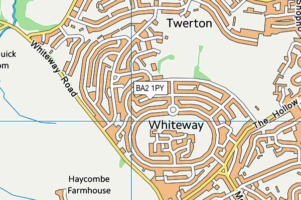 BA2 1PY map - OS VectorMap District (Ordnance Survey)