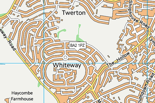 BA2 1PZ map - OS VectorMap District (Ordnance Survey)