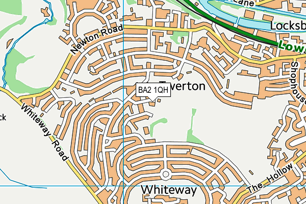 BA2 1QH map - OS VectorMap District (Ordnance Survey)