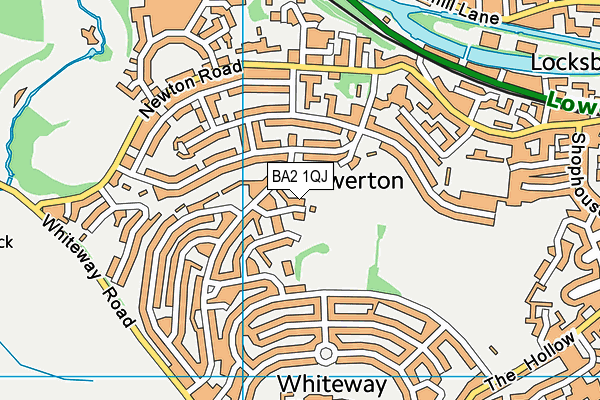 BA2 1QJ map - OS VectorMap District (Ordnance Survey)