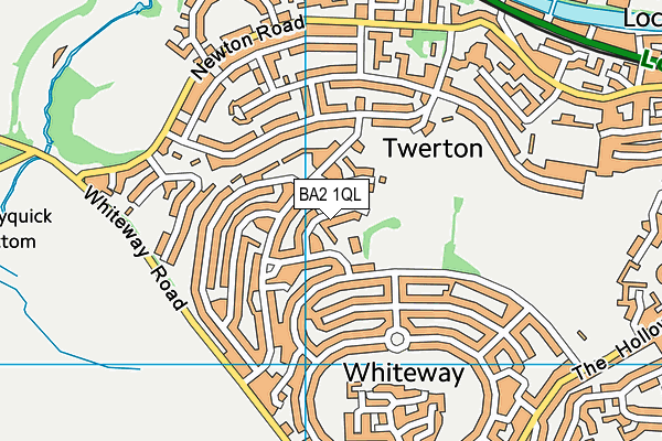 BA2 1QL map - OS VectorMap District (Ordnance Survey)