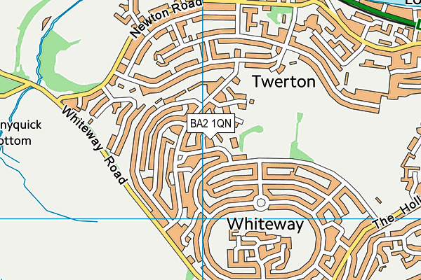 BA2 1QN map - OS VectorMap District (Ordnance Survey)