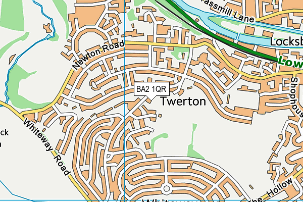 Twerton Infant School map (BA2 1QR) - OS VectorMap District (Ordnance Survey)