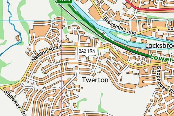 BA2 1RN map - OS VectorMap District (Ordnance Survey)