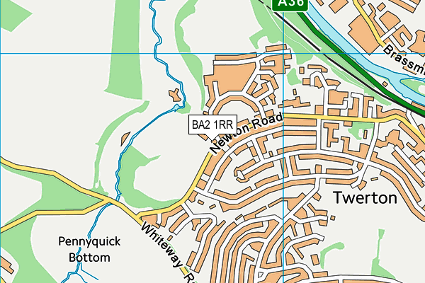 BA2 1RR map - OS VectorMap District (Ordnance Survey)