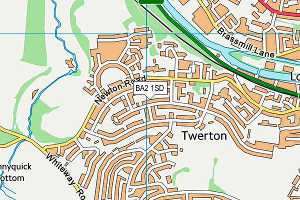 BA2 1SD map - OS VectorMap District (Ordnance Survey)