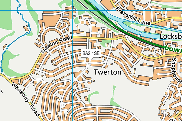 BA2 1SE map - OS VectorMap District (Ordnance Survey)