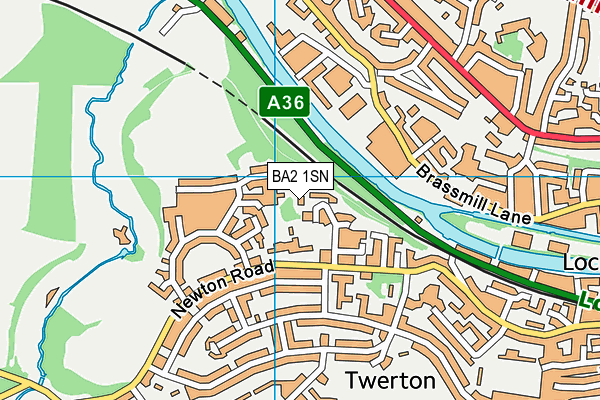 BA2 1SN map - OS VectorMap District (Ordnance Survey)