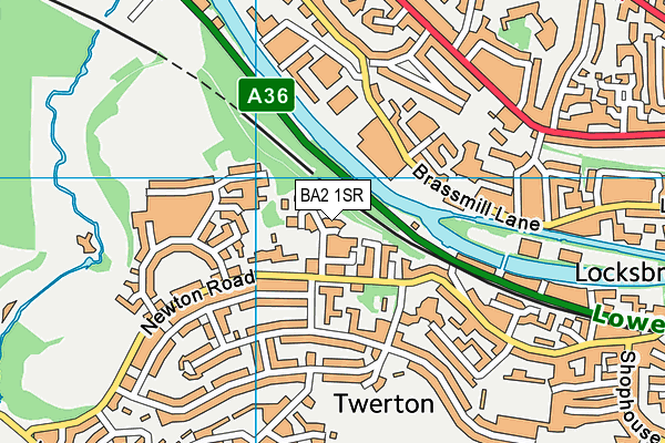 BA2 1SR map - OS VectorMap District (Ordnance Survey)