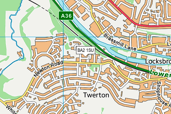 BA2 1SU map - OS VectorMap District (Ordnance Survey)