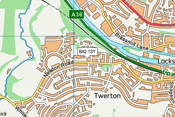 BA2 1SY map - OS VectorMap District (Ordnance Survey)