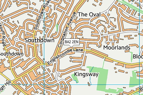 BA2 2EN map - OS VectorMap District (Ordnance Survey)