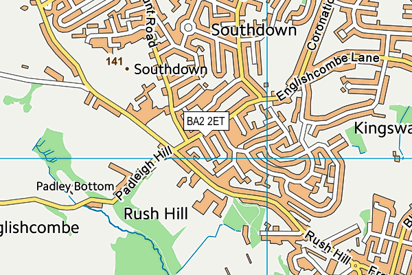 BA2 2ET map - OS VectorMap District (Ordnance Survey)