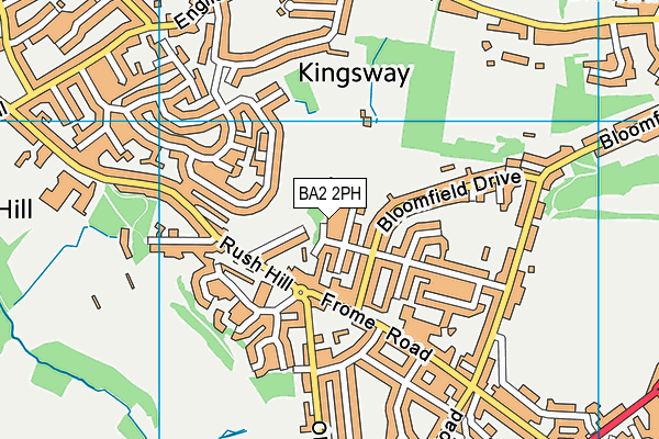 BA2 2PH map - OS VectorMap District (Ordnance Survey)