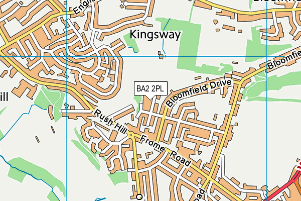 BA2 2PL map - OS VectorMap District (Ordnance Survey)