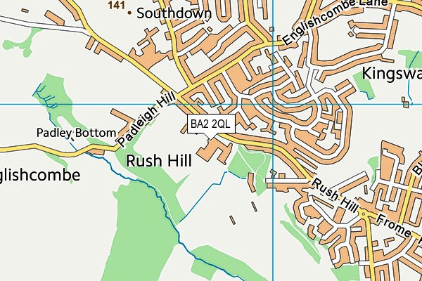 Culverhay Leisure Centre map (BA2 2QL) - OS VectorMap District (Ordnance Survey)