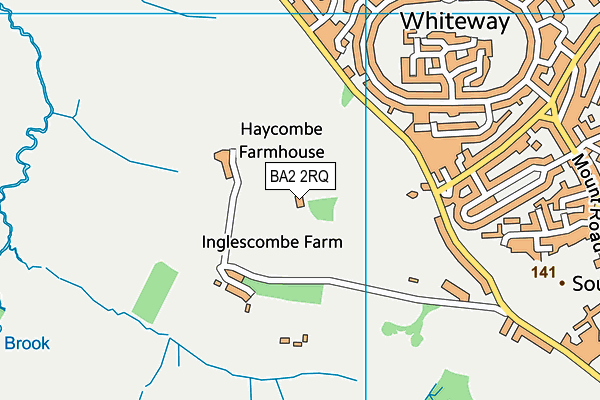 BA2 2RQ map - OS VectorMap District (Ordnance Survey)