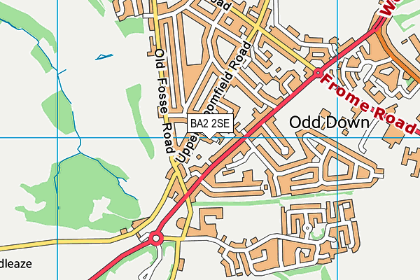 BA2 2SE map - OS VectorMap District (Ordnance Survey)