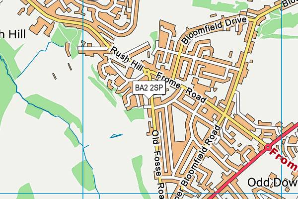 BA2 2SP map - OS VectorMap District (Ordnance Survey)