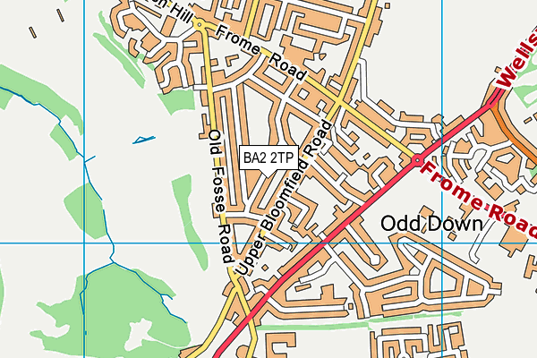 BA2 2TP map - OS VectorMap District (Ordnance Survey)