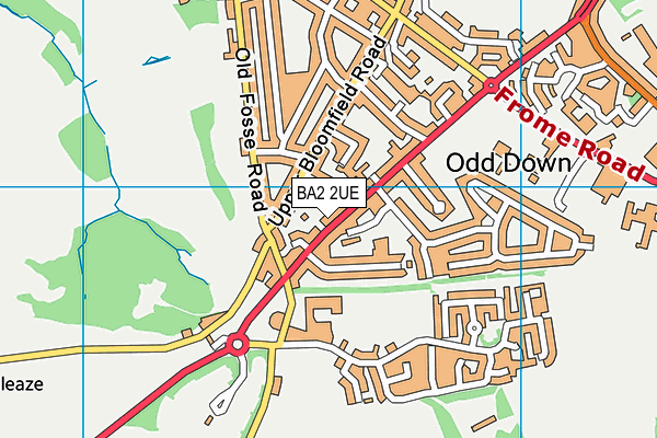 Map of THE WATSON GYM LTD at district scale