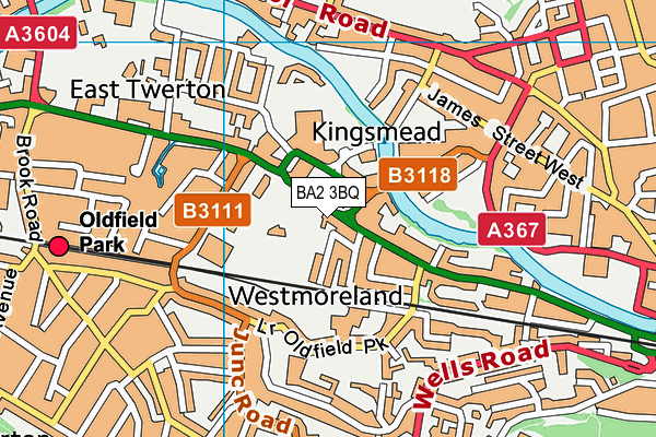 BA2 3BQ map - OS VectorMap District (Ordnance Survey)