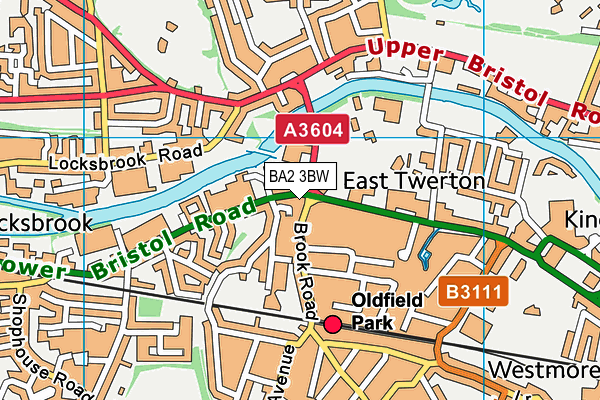 Puregym (Bath Spring Wharf) map (BA2 3BW) - OS VectorMap District (Ordnance Survey)