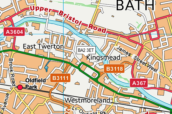 BA2 3ET map - OS VectorMap District (Ordnance Survey)