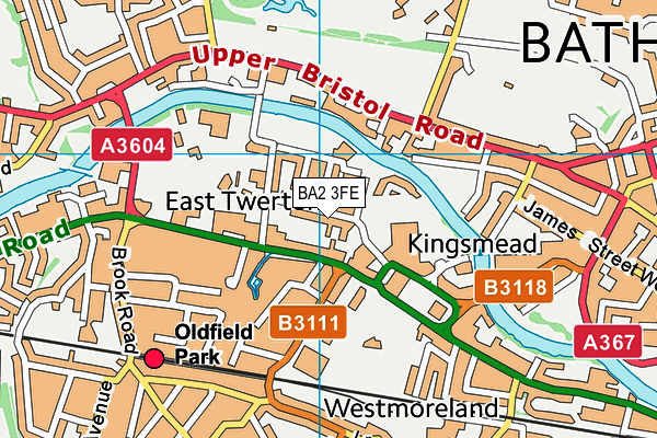 BA2 3FE map - OS VectorMap District (Ordnance Survey)