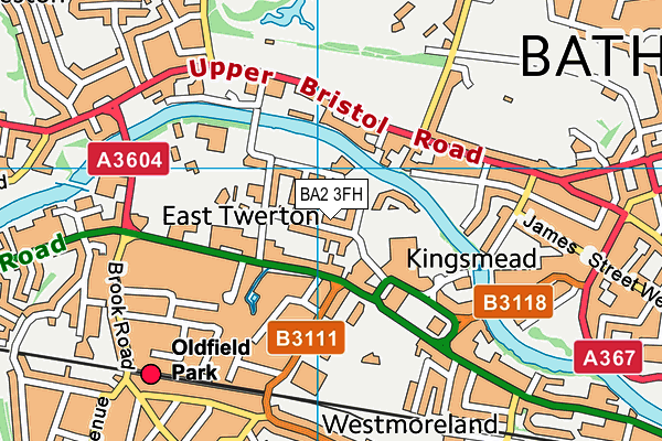 BA2 3FH map - OS VectorMap District (Ordnance Survey)