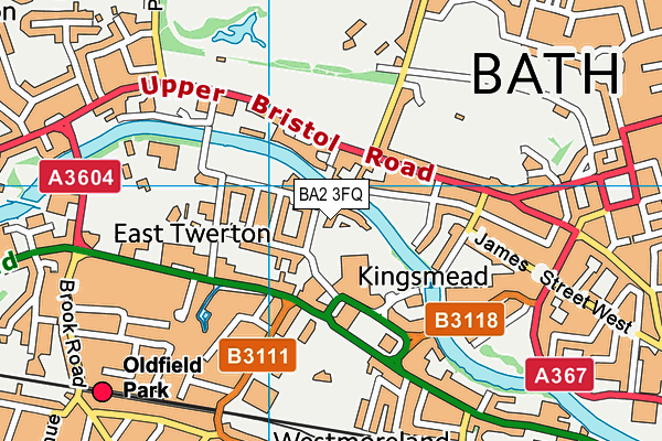 BA2 3FQ map - OS VectorMap District (Ordnance Survey)