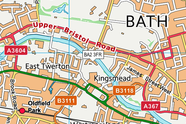 BA2 3FR map - OS VectorMap District (Ordnance Survey)