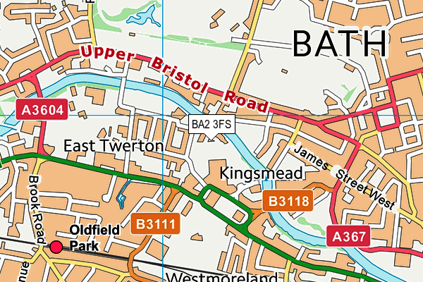 BA2 3FS map - OS VectorMap District (Ordnance Survey)